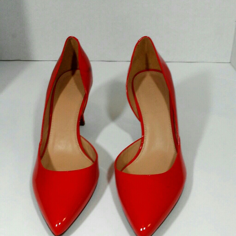 Women's orange J.crew heels size 9